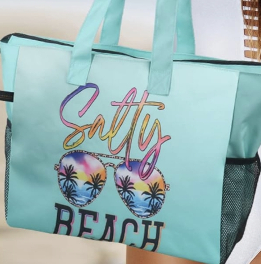 Salty Blue Tote/Beach Bag